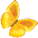 small yellow butterfly